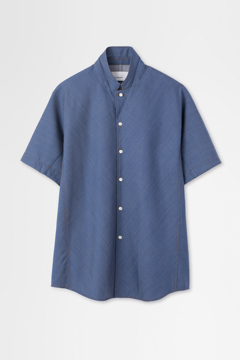 OVERCOAT Shirt Jacket コットン シルク シャツ Short Sleeve Shirt Jacket – OVERCOAT