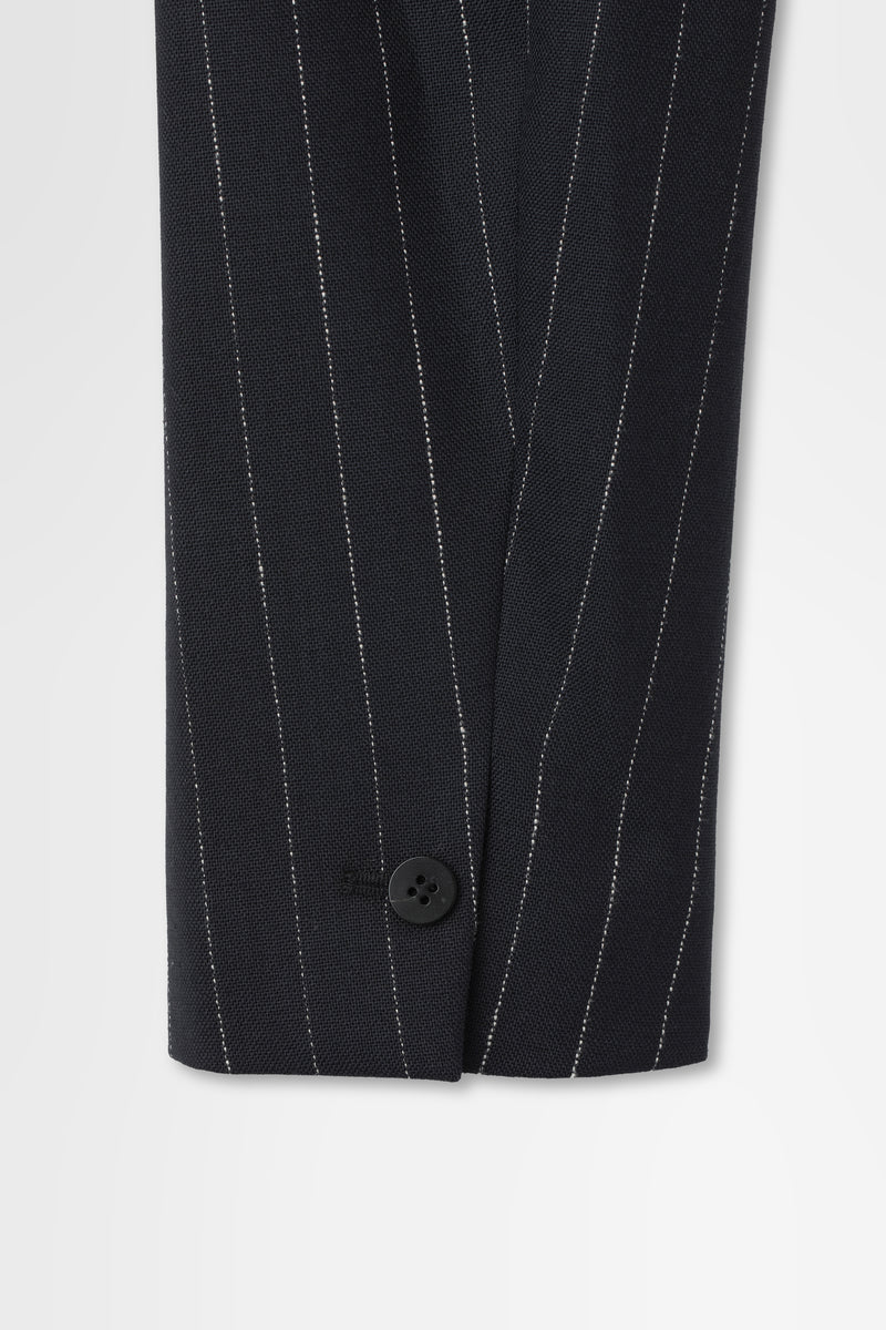 Double Breasted Jacket in Wool Pinstripe – OVERCOAT