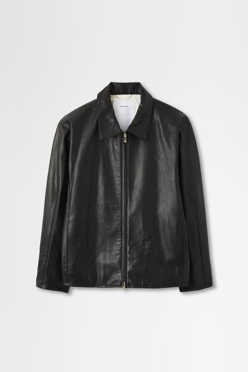 Leather Zip-Up Blouson – OVERCOAT