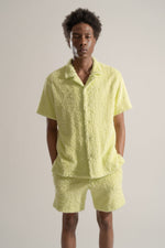 画像をギャラリービューアに読み込む, Cotton Pile Tailored Shorts in Lime
