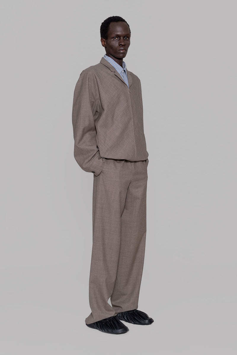 Zip-up Blouson with Notched Lapel – OVERCOAT