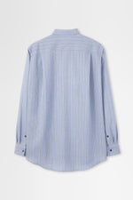 画像をギャラリービューアに読み込む, Wool Shirt in Blue Stripe
