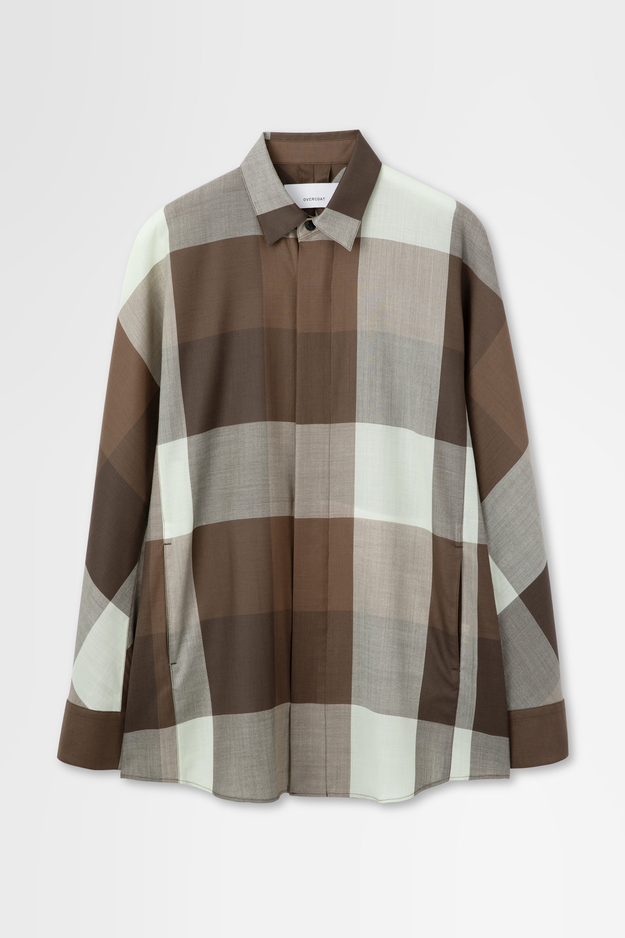 Dolman Sleeve Light Wool Shirt