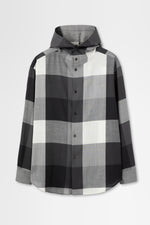画像をギャラリービューアに読み込む, Hooded Light Wool Shirt
