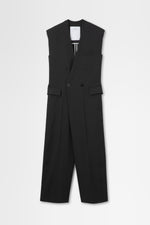 画像をギャラリービューアに読み込む, Sleeveless Jumpsuit in Rayon Tricotine
