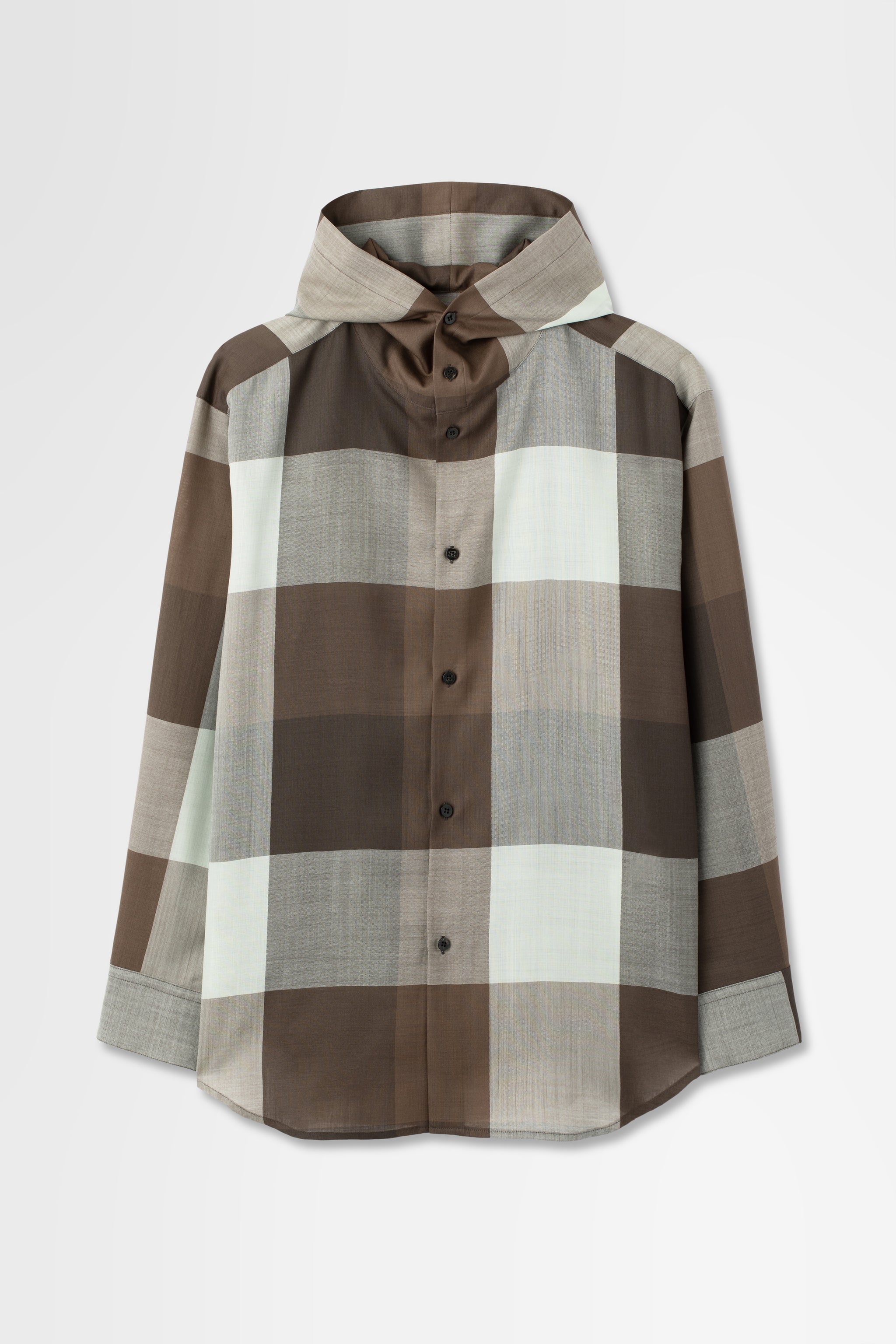 Hooded Light Wool Shirt