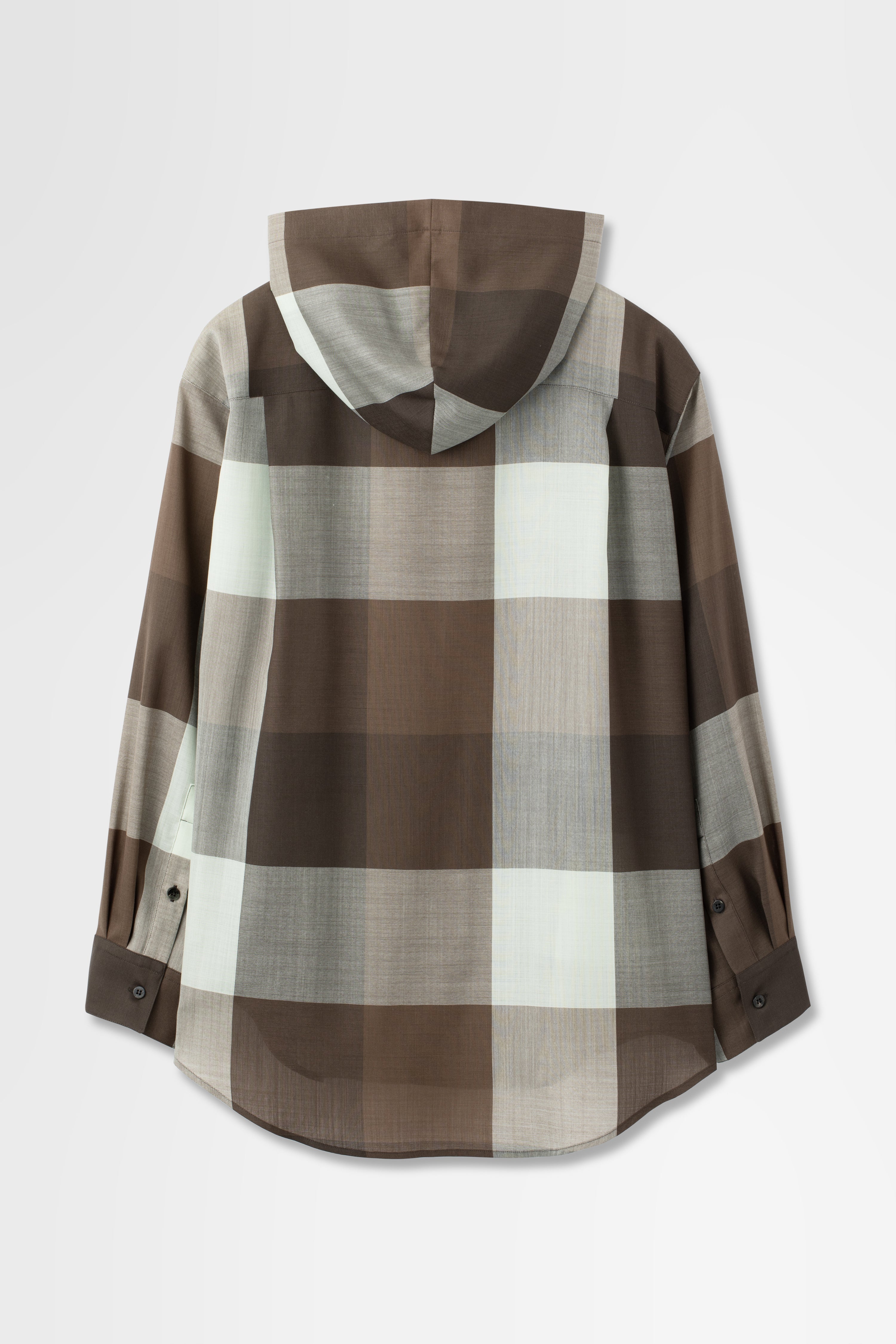 Hooded Light Wool Shirt