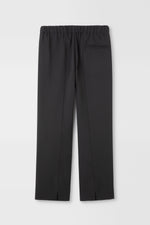 Load image into Gallery viewer, Classic Rayon Tricotine Drawstring Trouser in Black
