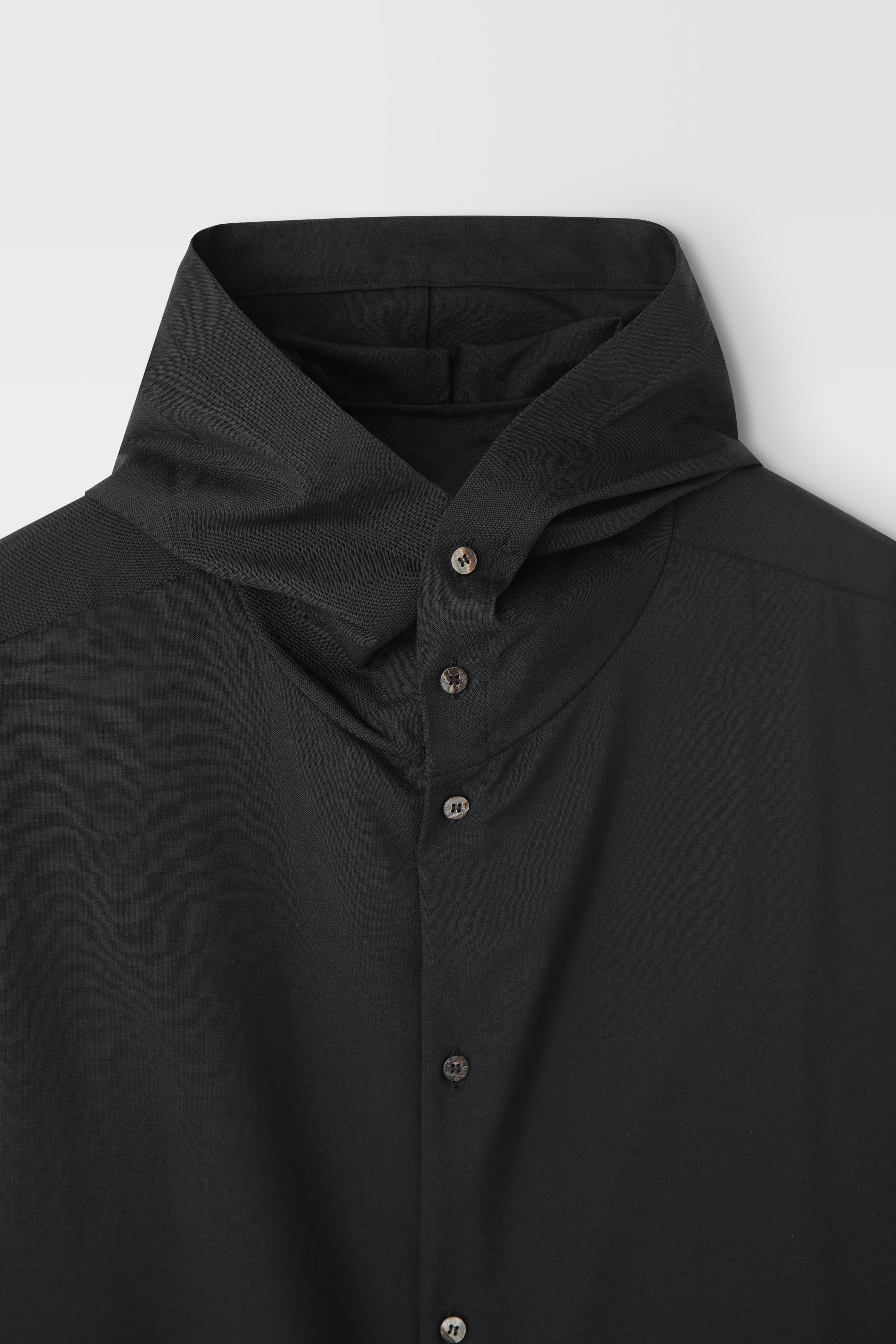 Hooded Wool Shirt