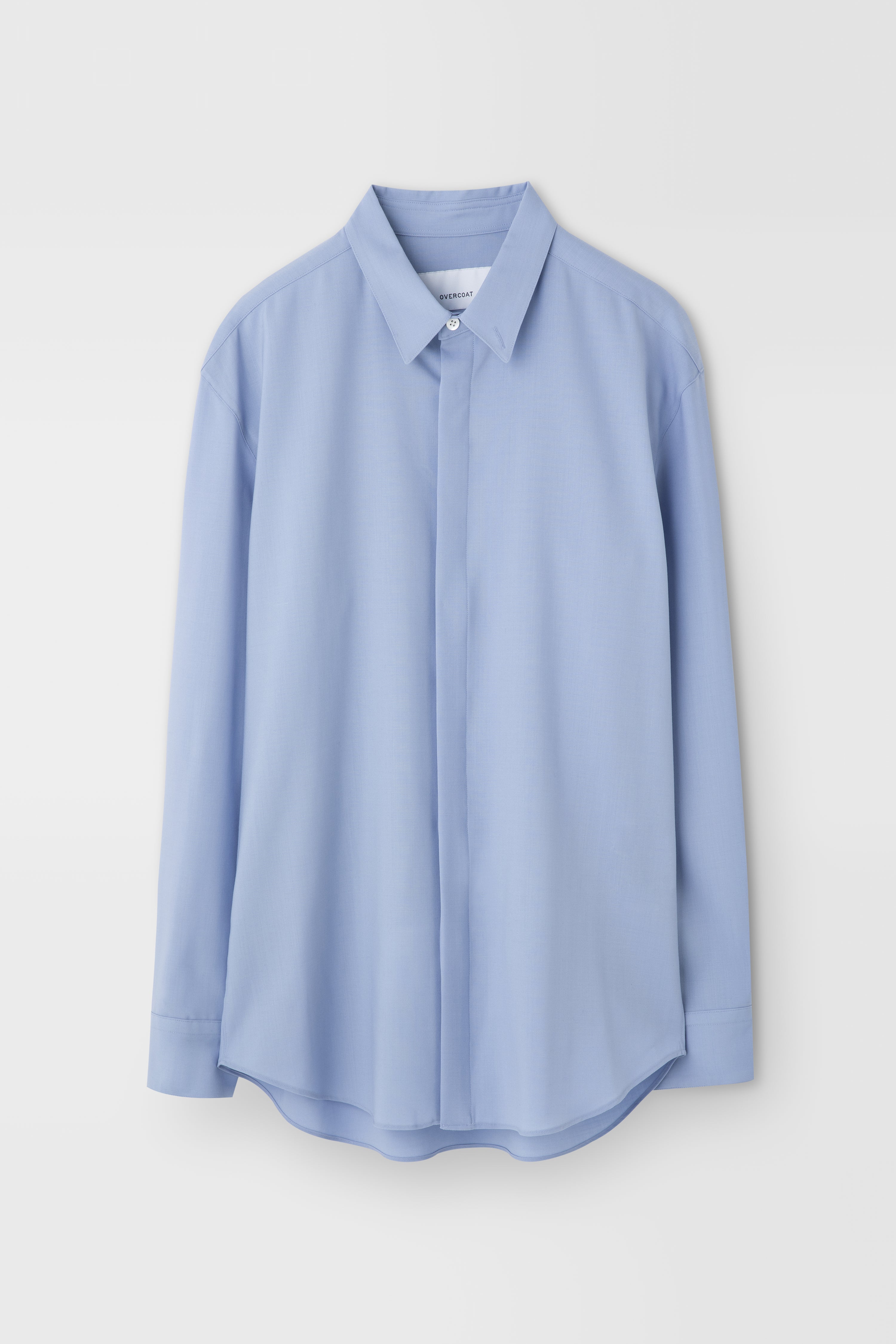 Classic Wool Shirt in Saxe Blue – OVERCOAT