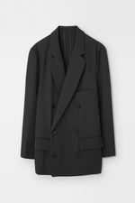画像をギャラリービューアに読み込む, Double-Breasted Jacket in Rayon Tricotine
