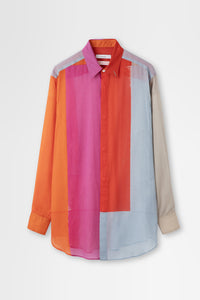 Oversized Shirt In Printed Cotton