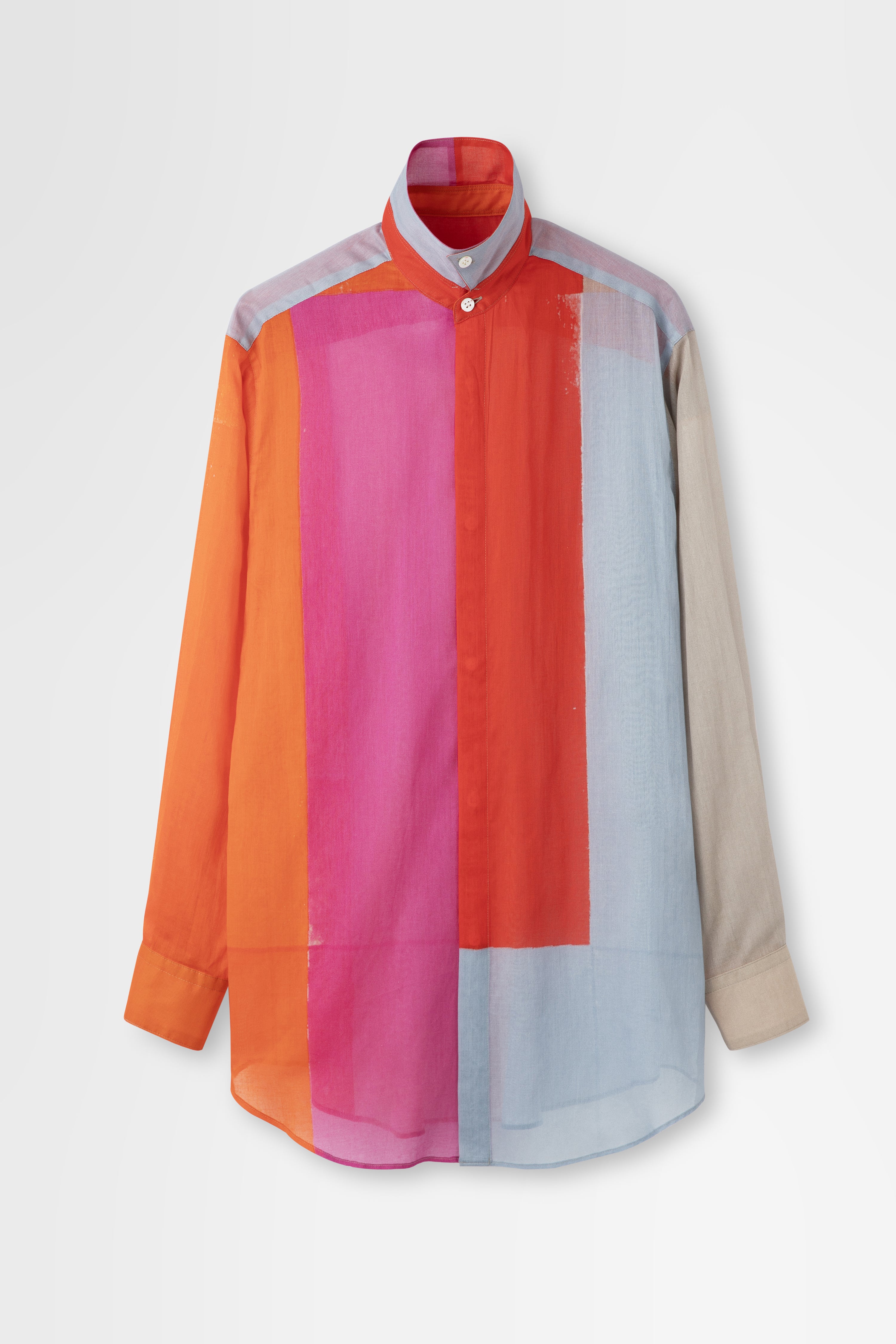 Oversized Shirt In Printed Cotton