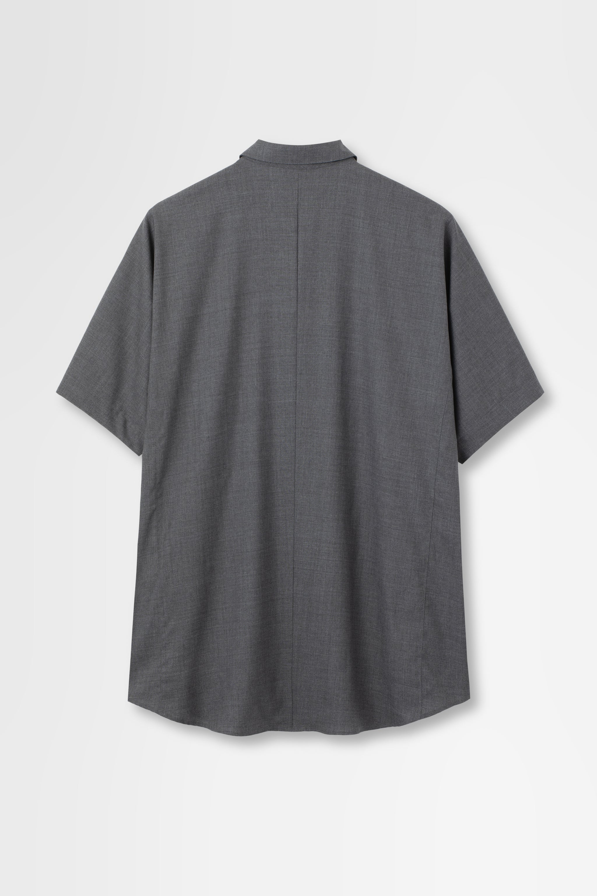 Wool Tropical Short Sleeve Shirt Jacket