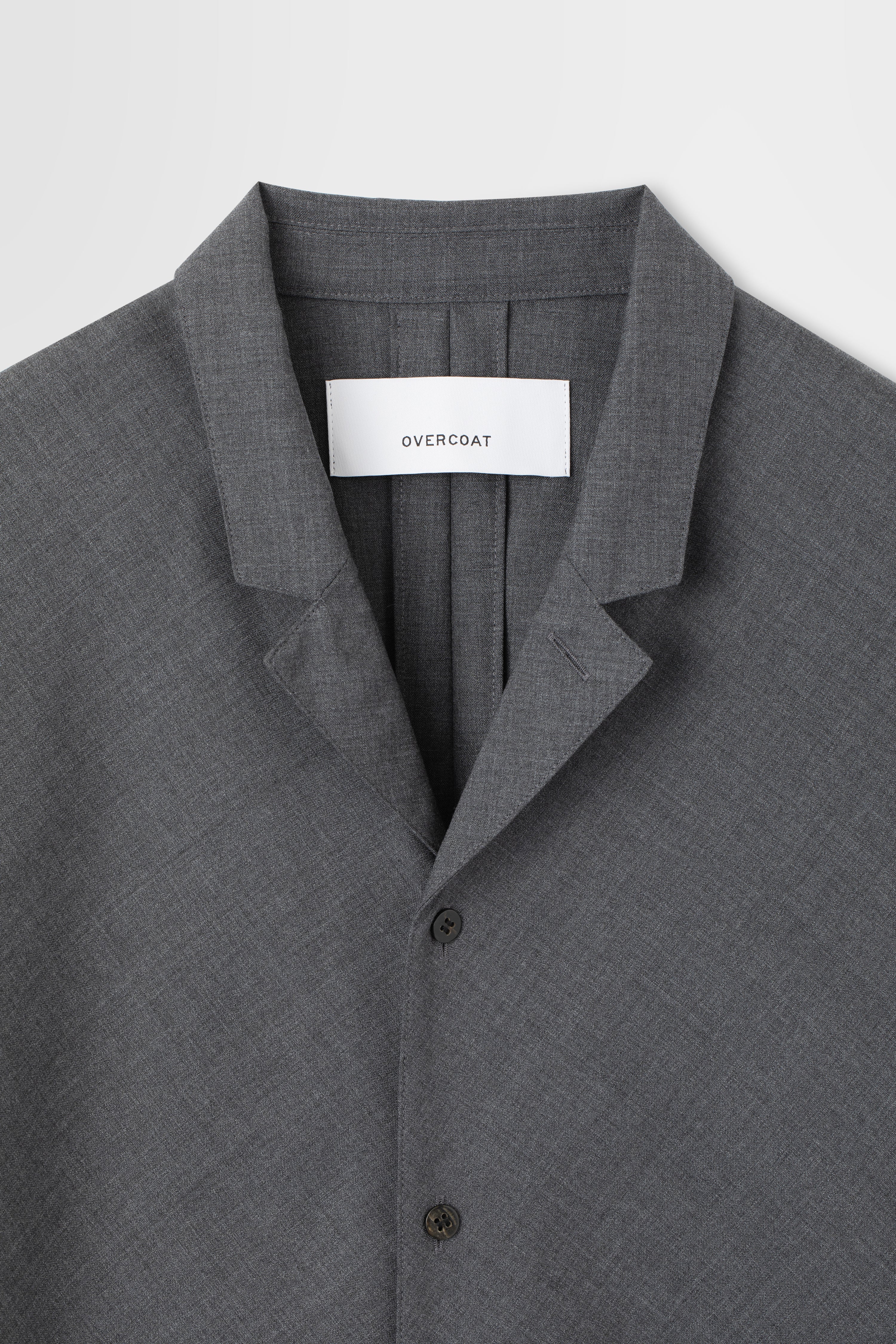 Wool Tropical Short Sleeve Shirt Jacket