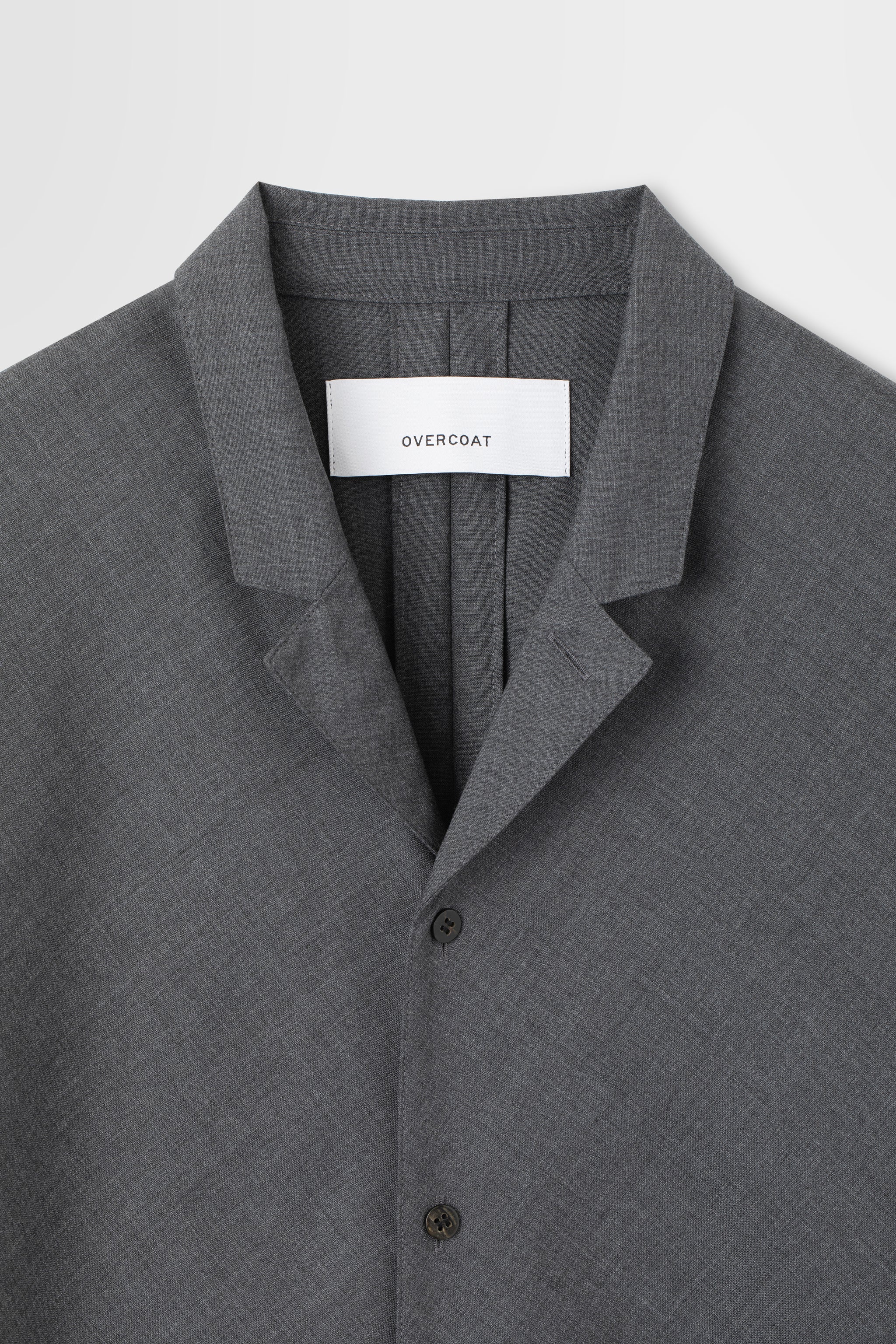 Wool Tropical Short Sleeve Shirt Jacket