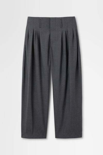 5 Tuck Trouser in Wool Tropical