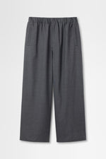 画像をギャラリービューアに読み込む, Wool Tropical Wide Leg Drawstring Trouser
