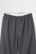 画像をギャラリービューアに読み込む, Wool Tropical Wide Leg Drawstring Trouser
