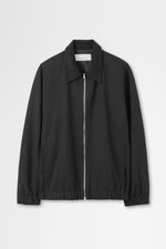 画像をギャラリービューアに読み込む, Zip-up Blouson with Contrast Collar
