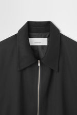 画像をギャラリービューアに読み込む, Zip-up Blouson with Contrast Collar
