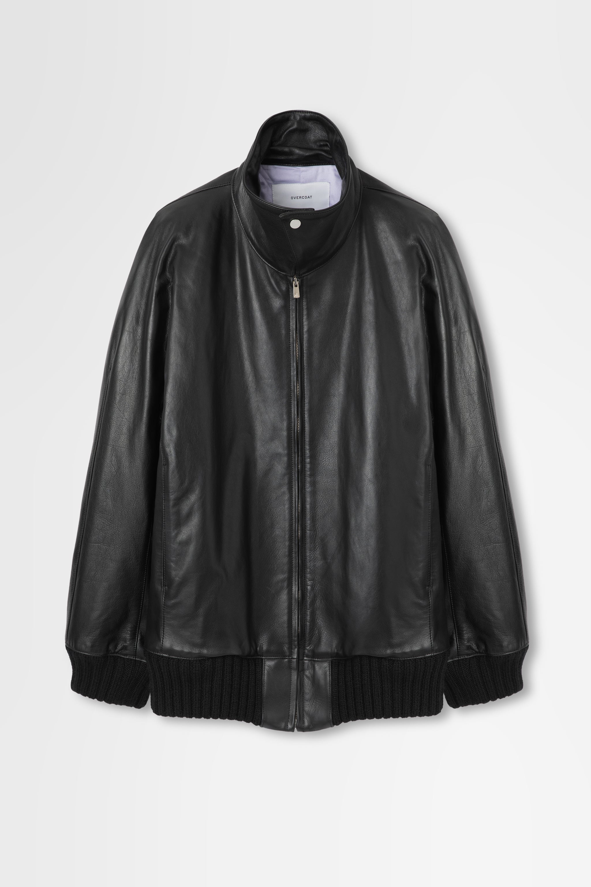 Leather Zip-Up Blouson