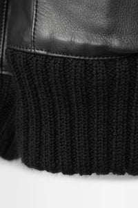 Leather Zip-Up Blouson