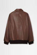 画像をギャラリービューアに読み込む, Leather Zip-Up Blouson
