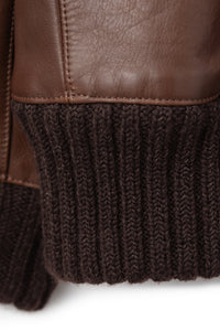 Leather Zip-Up Blouson