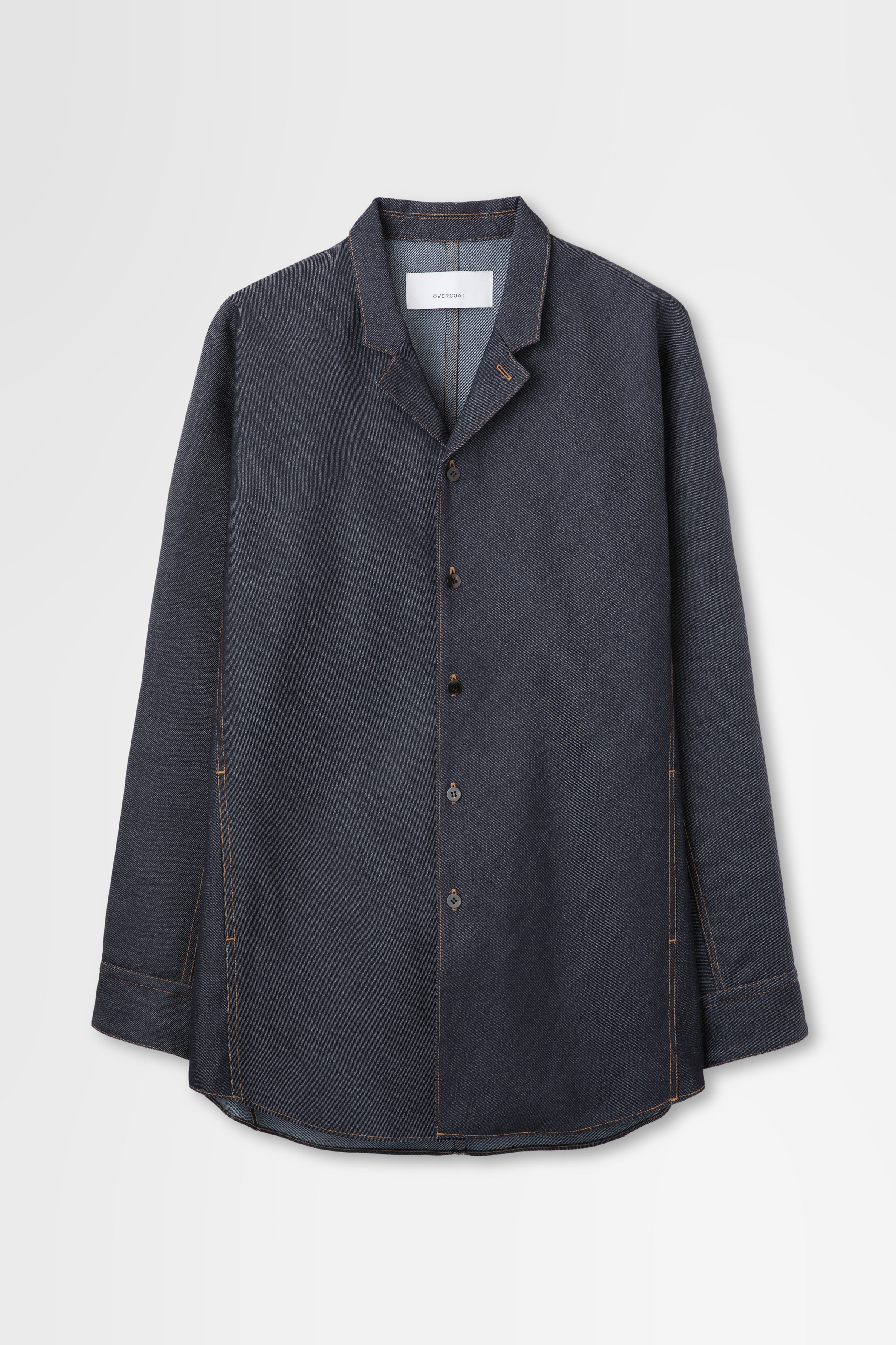 Shirt Jacket in Wool Denim