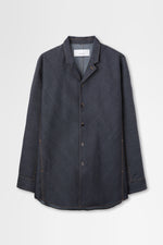 画像をギャラリービューアに読み込む, Shirt Jacket in Wool Denim
