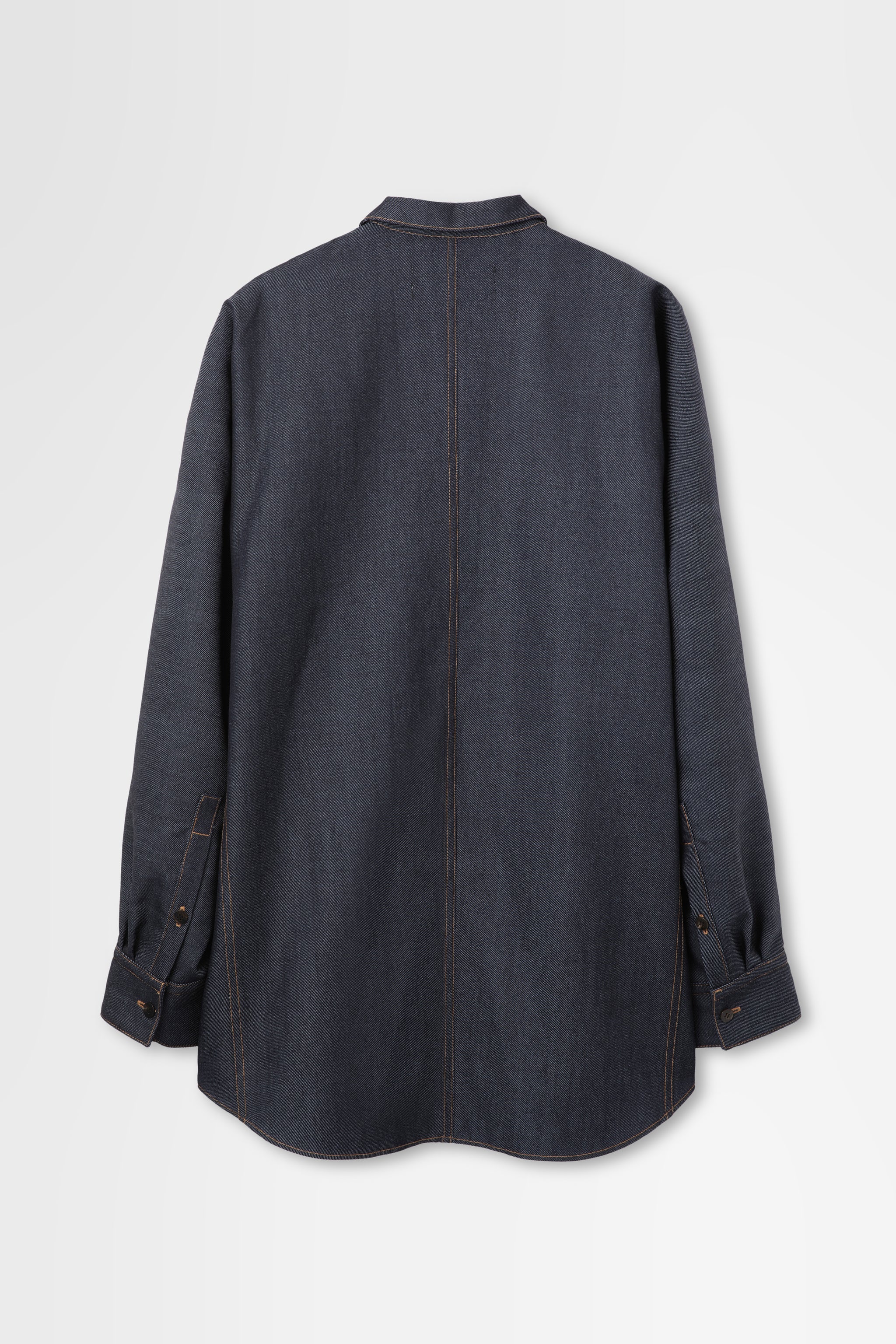 Shirt Jacket in Wool Denim