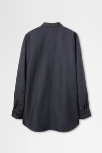 Shirt Jacket in Wool Denim