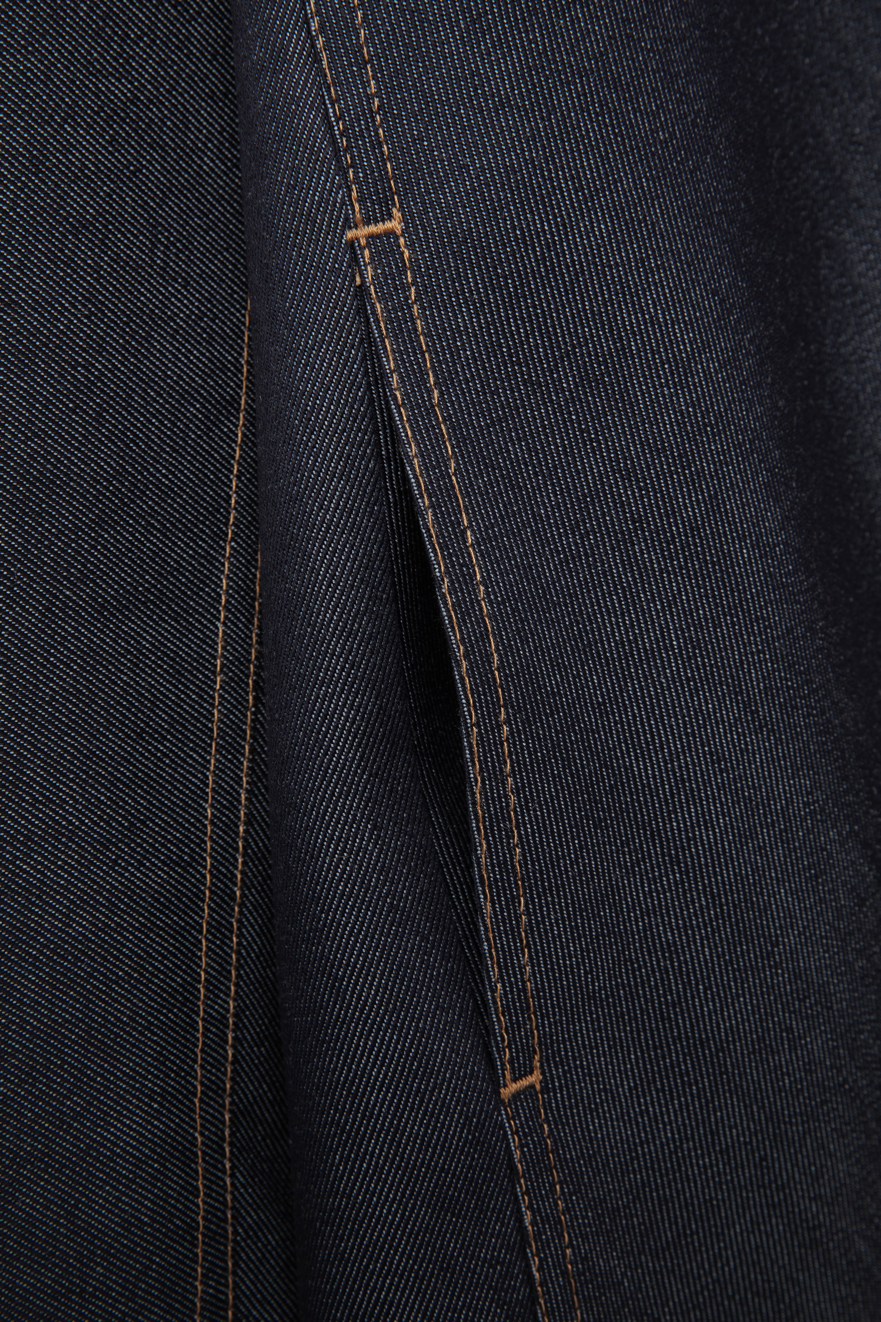 Shirt Jacket in Wool Denim