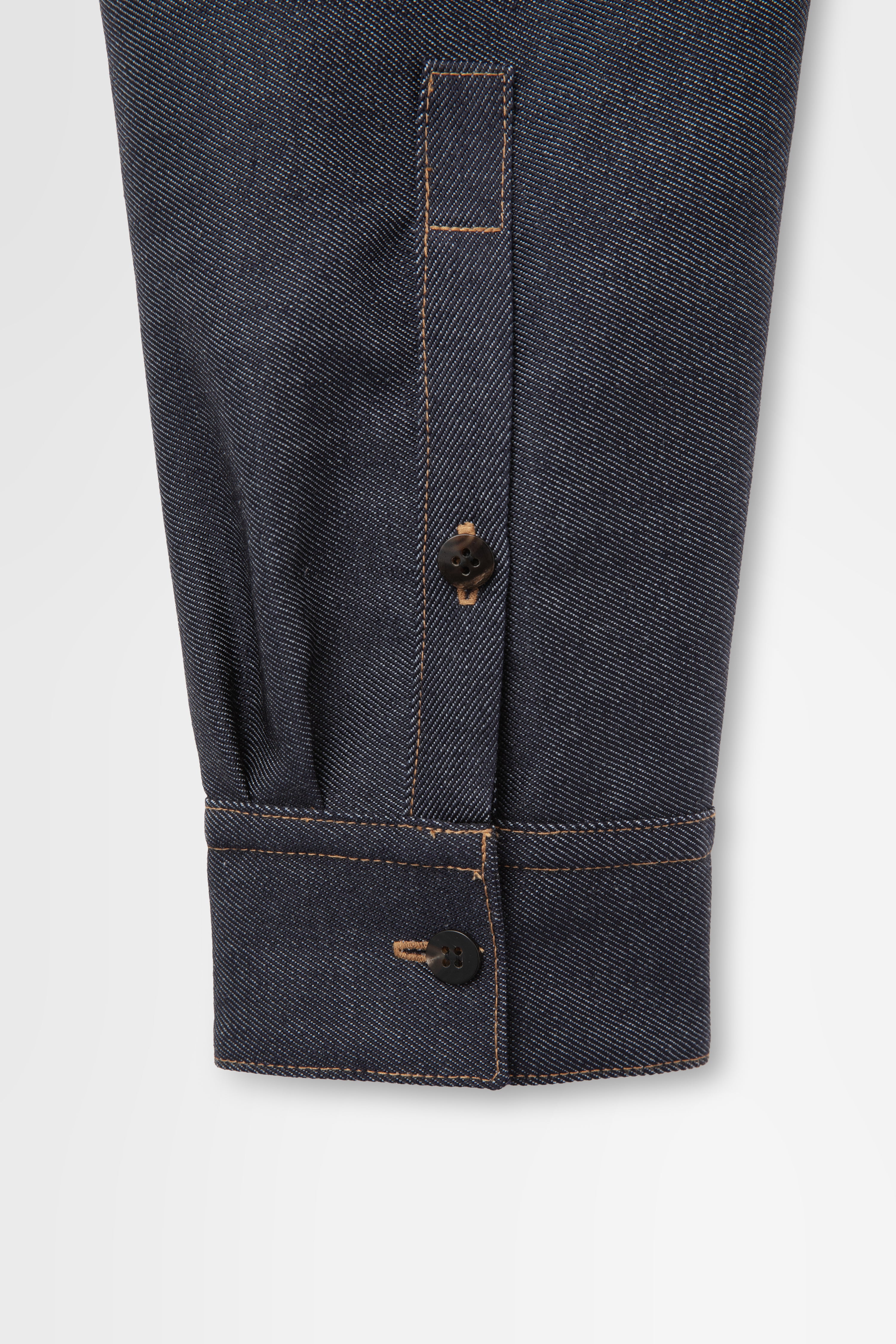 Shirt Jacket in Wool Denim