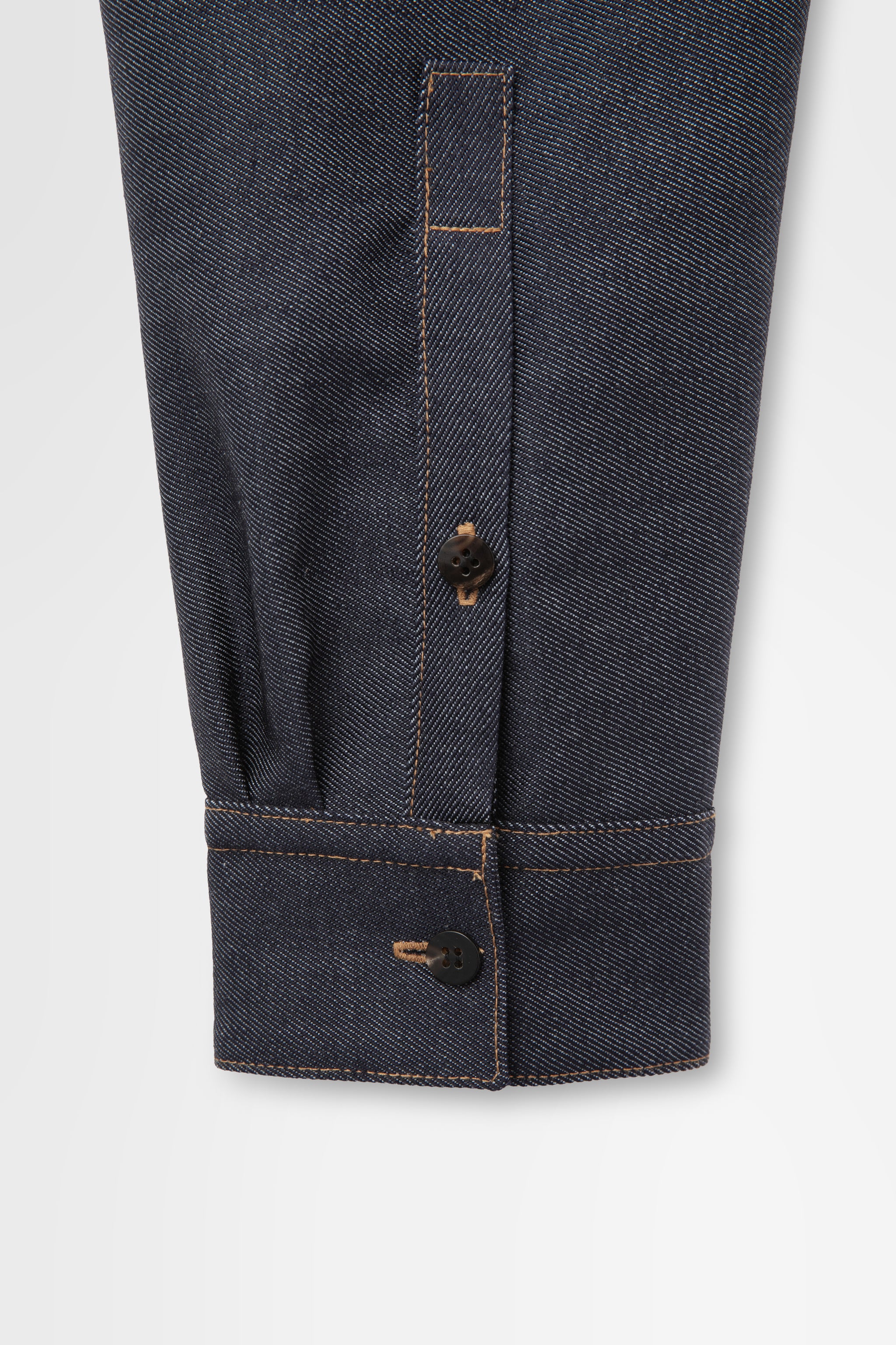 Shirt Jacket in Wool Denim