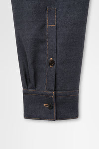 Shirt Jacket in Wool Denim