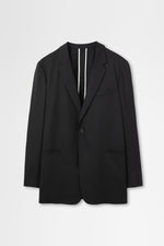 画像をギャラリービューアに読み込む, Single Breasted Jacket in Wool Gabardine
