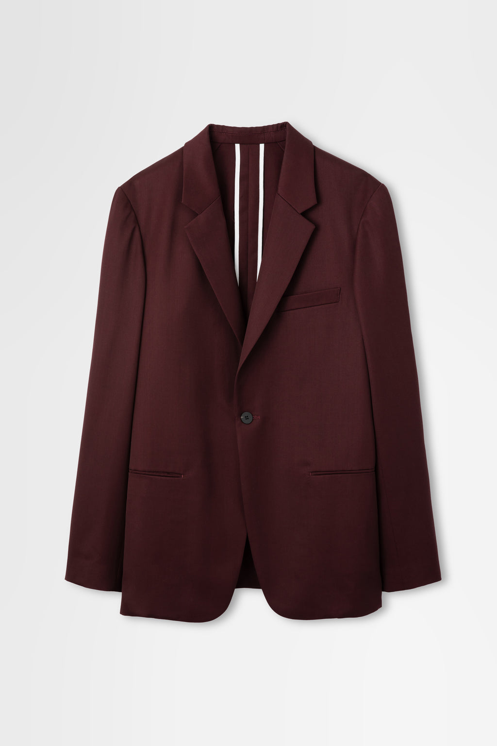 Single Breasted Jacket in Wool Gabardine