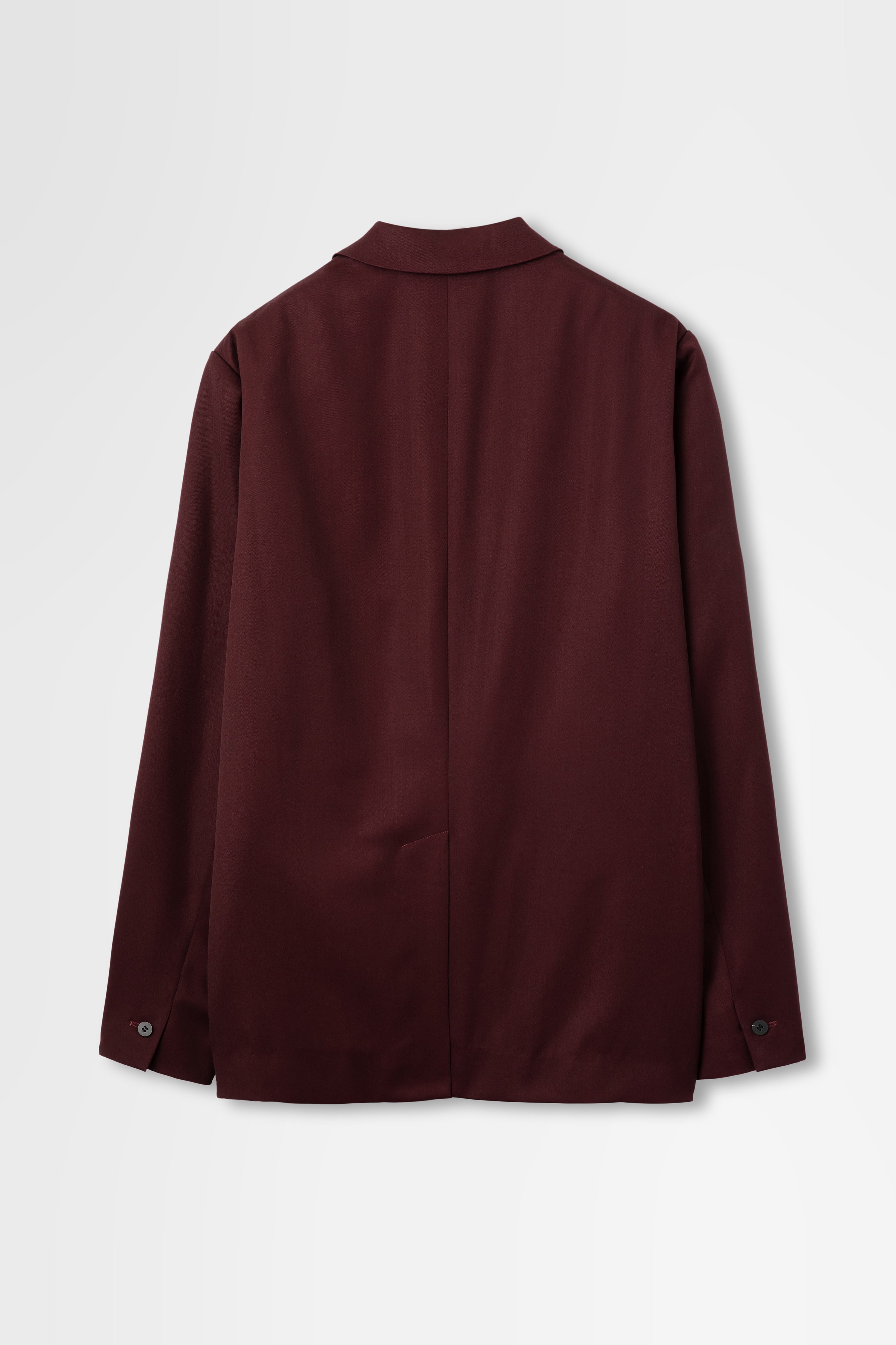 Single Breasted Jacket in Wool Gabardine