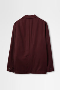 Single Breasted Jacket in Wool Gabardine