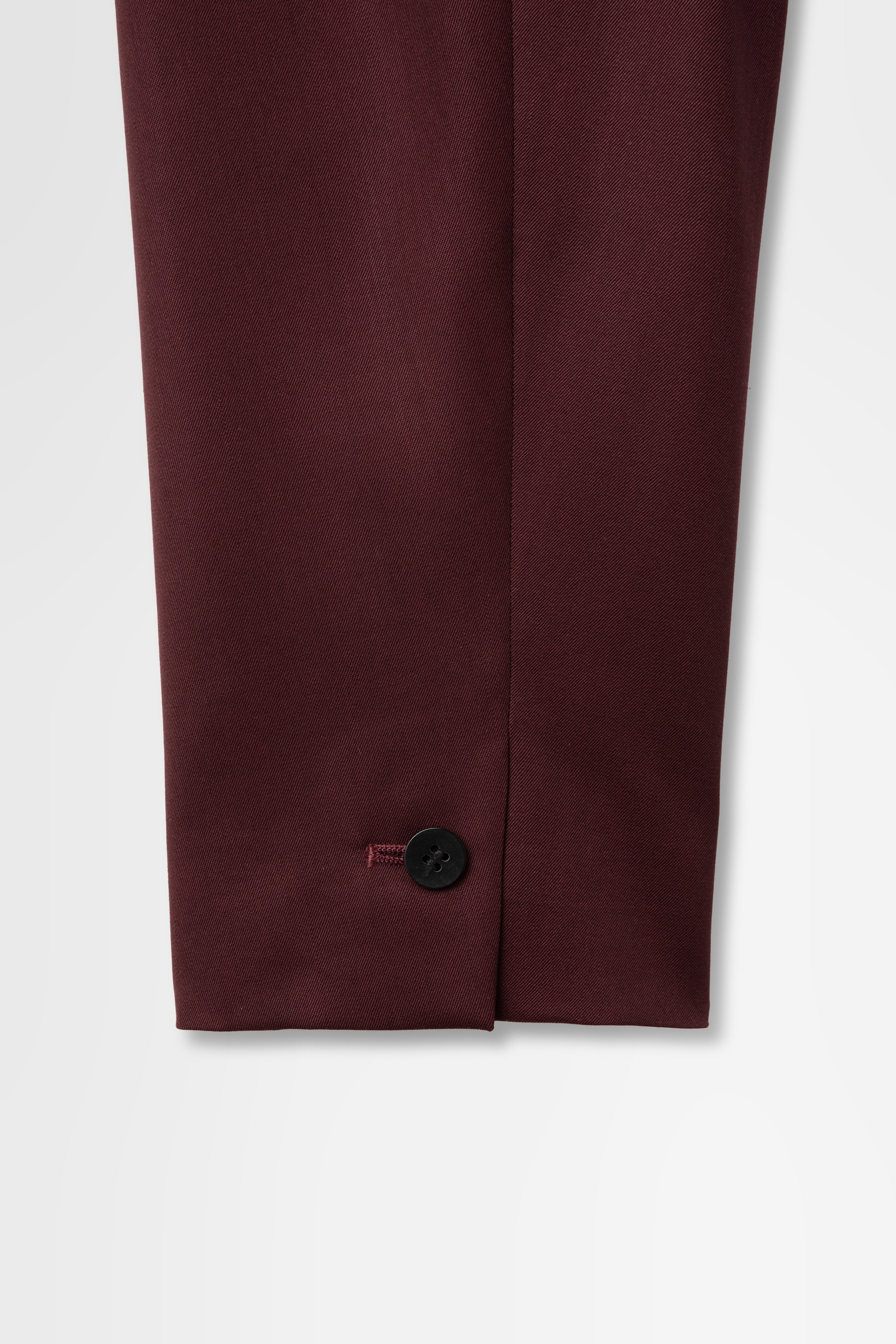 Single Breasted Jacket in Wool Gabardine