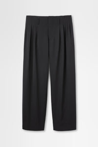 5 Tuck Trouser in Wool Gabardine