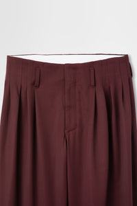 5 Tuck Trouser in Wool Gabardine