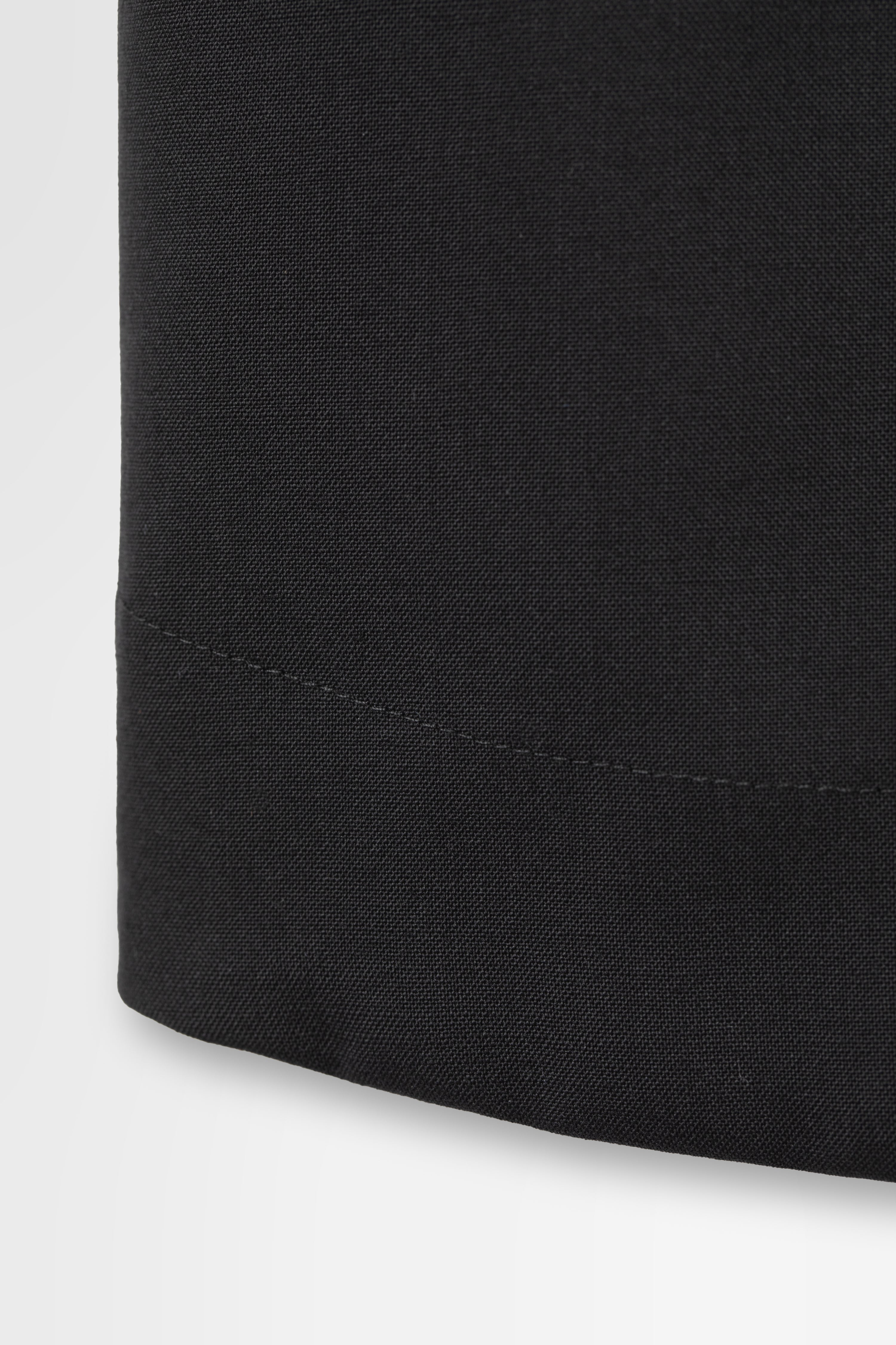 Oversized Shirt Jacket with Removable Collar in Wool Hard Shirting
