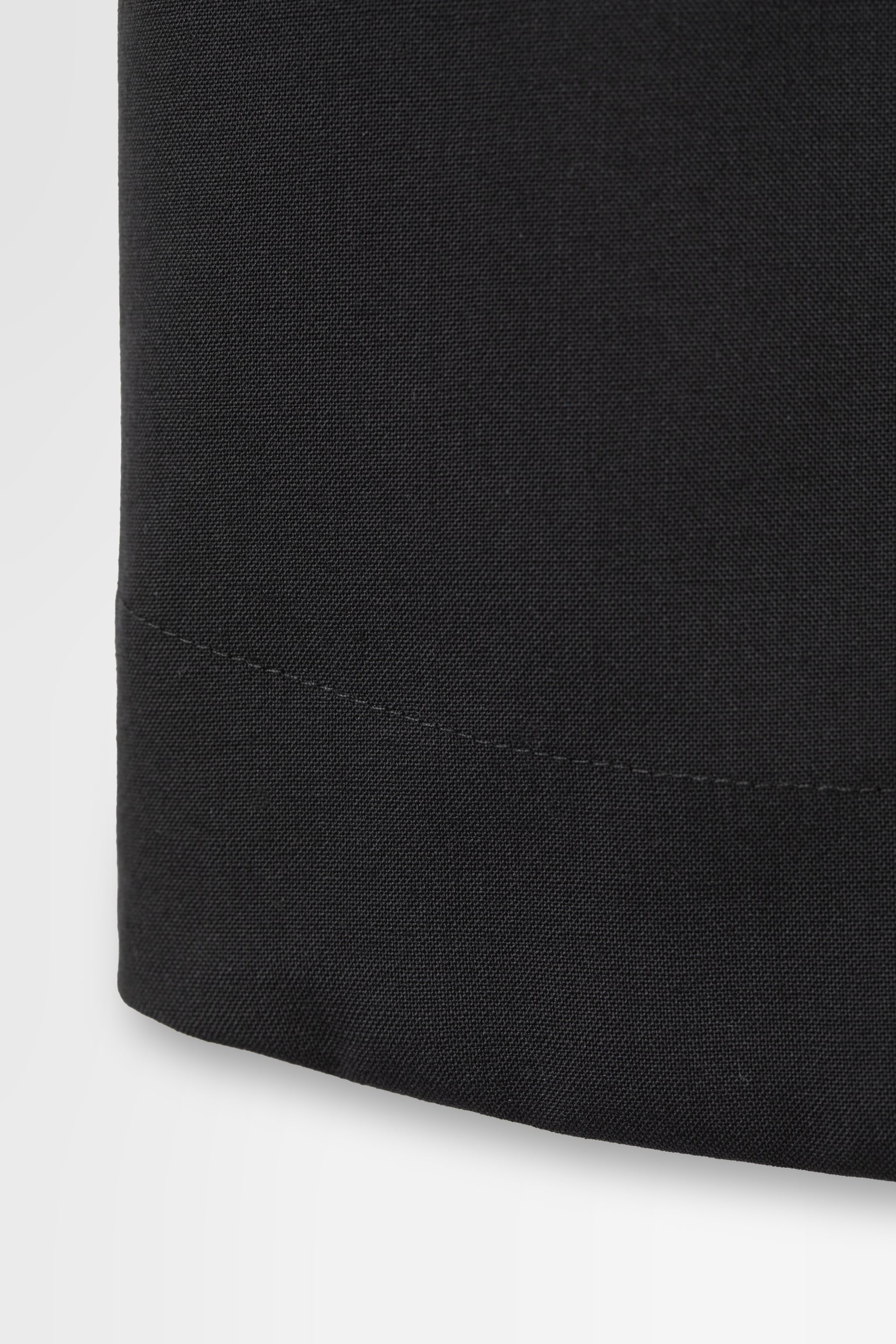 Oversized Shirt Jacket with Removable Collar in Wool Hard Shirting