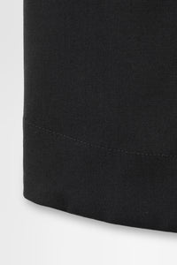 Oversized Shirt Jacket with Removable Collar in Wool Hard Shirting