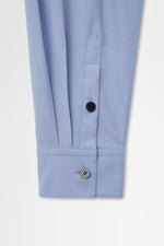 画像をギャラリービューアに読み込む, Oversized Shirt Jacket with Removable Collar in Wool Hard Shirting
