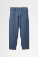 Load image into Gallery viewer, Wool Denim Wide Leg Pant
