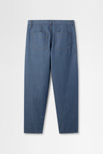 Load image into Gallery viewer, Wool Denim Wide Leg Pant
